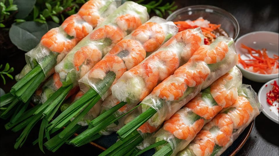 Gỏi cuốn thanh mát mùa hè